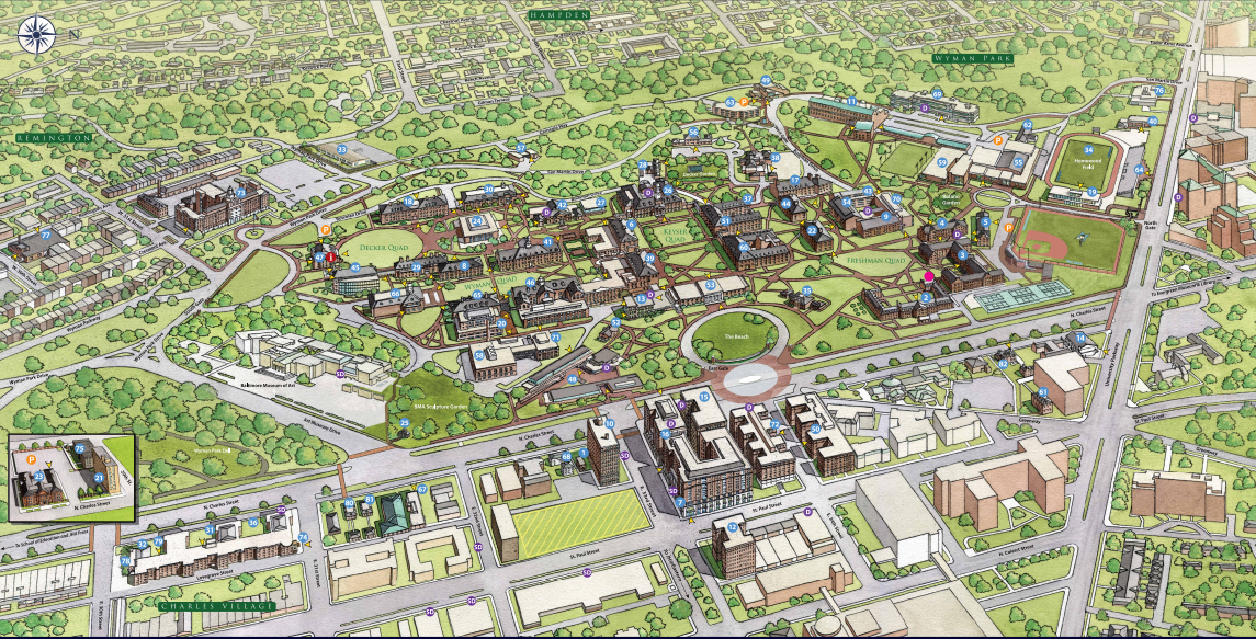 Johns Hopkins Homewood Campus Map Maps For You 4405